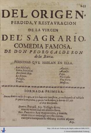 La Virgen del Sagrario.
