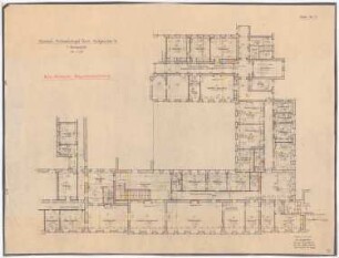 Auswärtiges Amt, Berlin-Mitte Umbau: Teilgrundriss 1. Obergeschoss 1:100