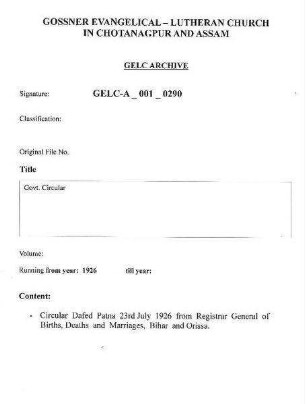 Govt. Circular