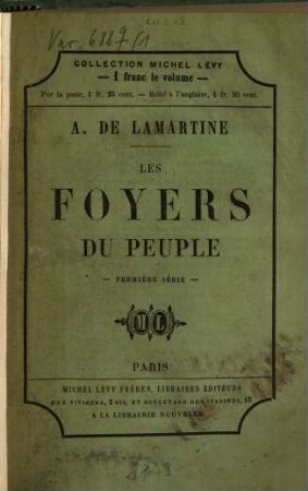 Les foyers du peuple, 1