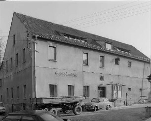 Frohburg Kr.Geithain. Schloßmühle, Mühlengasse 1. 19.Jh. Straßenansicht