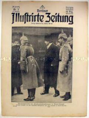 Wochenzeitschrift "Berliner Illustrirte Zeitung" u.a. zu den Friedensverhandlungen in Brest-Litowsk (Titelfoto)