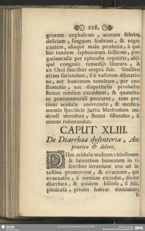 Caput XLIII. De Diarrhaea dysenteria, Ani pruritu & dolore