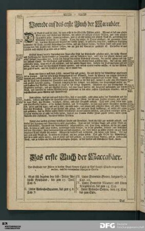 Das erste Buch der Maccabäer