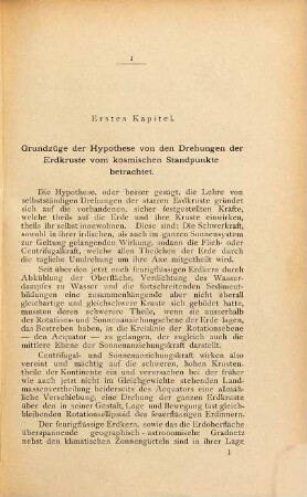 Die Drehung der Erdkruste in geologischen Zeiträumen : ein neuer geologisch-astronomischer Lehrsatz