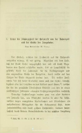 I.3. Ueber die Abhängigkeit der Holzpreise von der Jahreszeit und der Größe des Ausgebotes