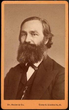 Porträt Julius Woldemar Zeibig : Foto-/Bildersammlung Stenografische Sammlung. Porträt Julius Woldemar Zeibig. Photographie. Carte-de-visite (um 1870; Dr. Stolze & Co.). Dresden: SLUB P a 1213