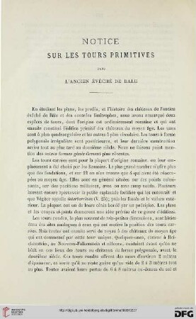 2.Ser. 7.1869: Notice sur les tours primitives dans l'ancien évêché de Bâle
