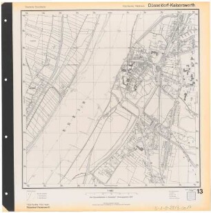 Deutsche Grundkarte, Düsseldorf-Kaiserswerth, 1953
