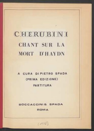 Chant sur la mort d'Haydn
