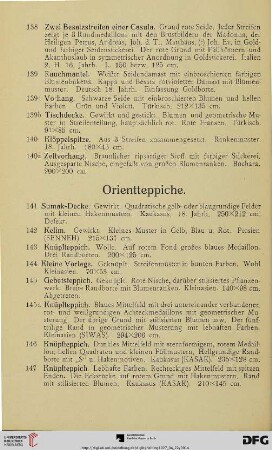 Orientteppiche (Nr. 141-174)