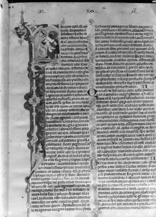 Mittelalterliche Handschrift aus der Majoratsbibliothek der Grafen von Nostitz-Rieneck — Initiale P mit Darstellung des Paulus
