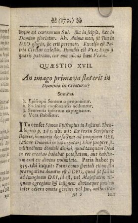 179-189, Quaest. XVII.