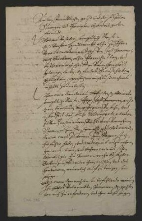 Schreiben des Statthalters an den Vizedom zu Aschaffenburg vom 29. Januar 1622 über Klagen der Bäckermeister zu Aschaffenburg gegen den Bäcker Jost Sommer