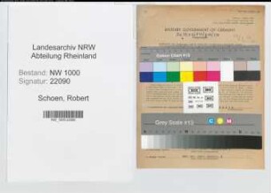 Entnazifizierung Robert Schoen, geb. 18.12.1904 (Amtsgerichtsrat)