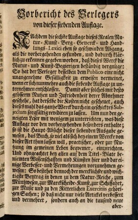 Vorbericht