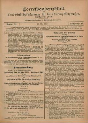 Nummer 21. 23. Mai 1900.