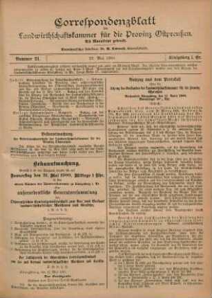 Nummer 21. 23. Mai 1900.