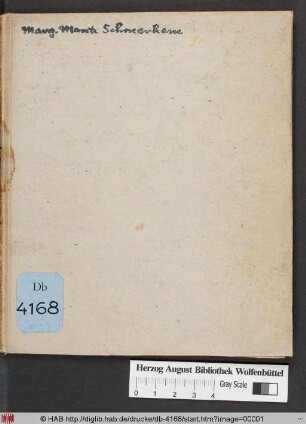 Programma In Funere Bellae & elegantis puellae, Margaretae Mariae Smerhemiae, Filiolae ... Henrici Smerhemii, U.I.D. ... Quae bimula, anno Christiano MDCXXXVI, XVI Kal. Sextil. diem suum obiit, In Acad. Iulia P.P.