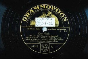 Der Nöck : (Es tönt des Nöckcen Harfenschall); I. Teil / Musik: Loewe, Text: A. Kopisch