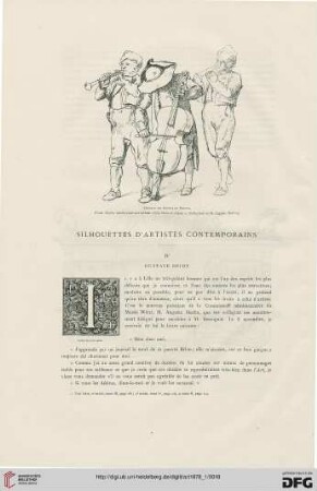 4: Silhouettes d'artistes contemporains, [1] : Gustave Brion