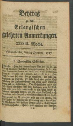 XXXXIII. Woche
