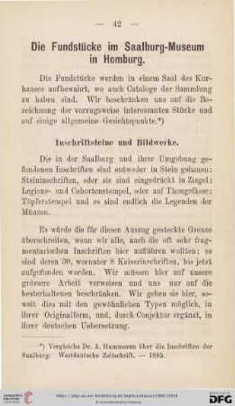 Die Fundstücke im Saalburg-Museum in Homburg