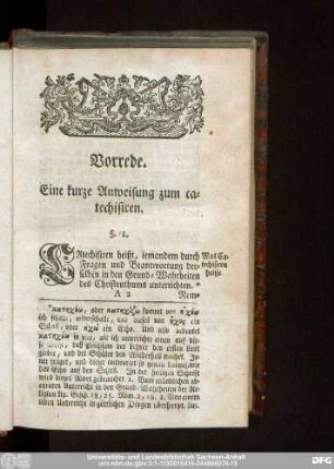 Eine kurze Anweisung zum catechisiren.