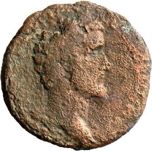 As des Antoninus Pius mit Darstellung einer Göttin mit Füllhorn