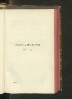 Cornelia Martinetti (1812-1813)