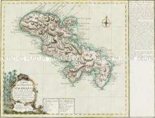 Carte de l'Isle de la Martinique