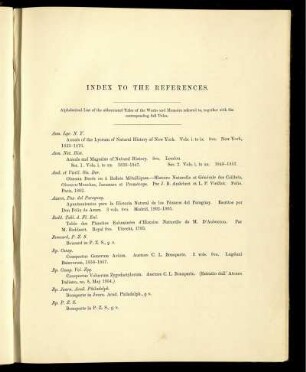 Index to the References.