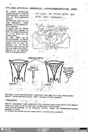 III. Die Spirale, Schleife, Intrauterinpessar (IUP)