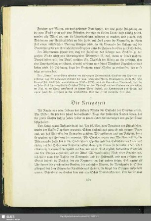 Die Kriegszeit