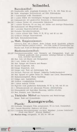 Plastik (Nr. 315-320)