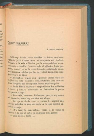Entre púrpuras : A Eduardo Ferrreira.