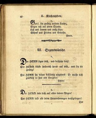 III. Segenswünsche.