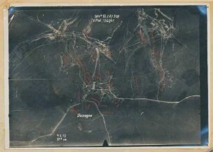 Foto der Stellungen bei Vassogne (Luftbild)