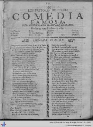 Los Pastores De Belen : Comedia Famosa