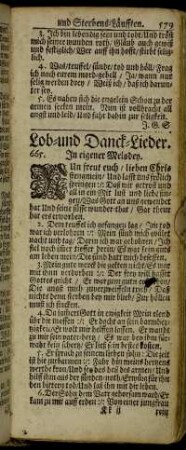 Lob- und Danck-Lieder.