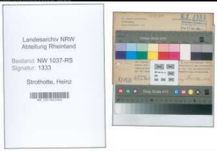 Entnazifizierung Heinz Strothotte , geb. 08.01.1909 (Studienrat)