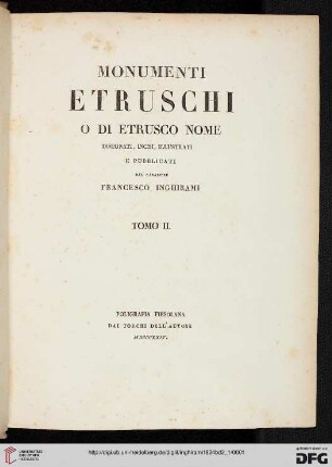 Band 2,1: Monumenti Etruschi o di Etrusco nome: Specchi mistici