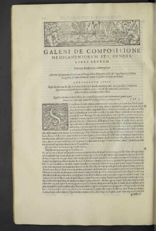 Galeni de compositione medicamentorum per genera. Libri septem