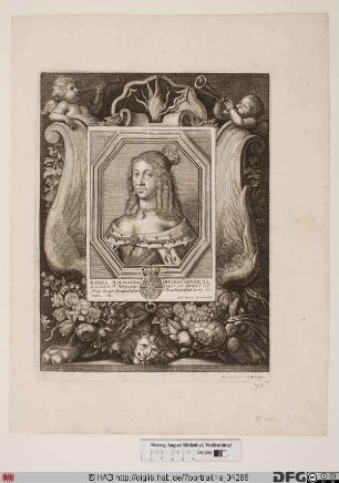 Bildnis Sophia Amalia, Königin von Dänemark, geb. Prinzessin zu Braunschweig und Lüneburg