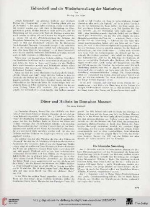 14: Eichendorff und die Wiederherstellung der Marienburg