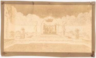 Pavillon: Perspektivische Ansicht