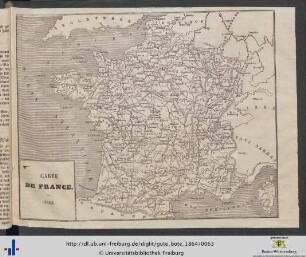 Carte de France 1863.