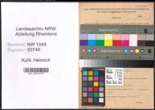 Entnazifizierung Heinrich Kuhl , geb. 28.03.1896 (Postbeamter)