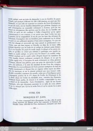 Titre XXI Mosquees Et Juifs
