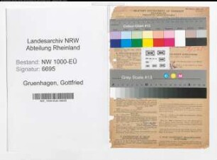 Entnazifizierung Gottfried Gruenhagen, geb. 11.01.1902 (Kaufmann)
